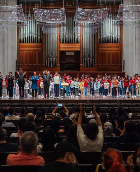 The day culminated with a performance by the young participants for their friends and families.